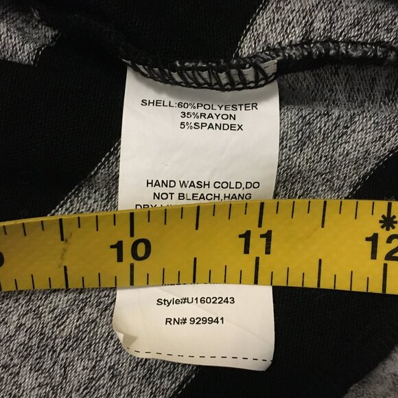 Punky Grey Black Tire Chevron Stripe Sweater - Picture 11 of 16